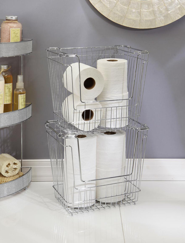 Simplify Stackable Tall Storage Basket & Reviews Wayfair